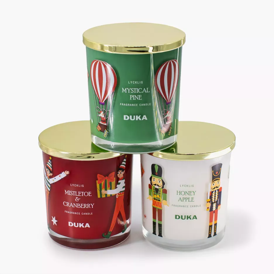 Zapachowa świeca sojowa LYCKLIG MYSTICAL PINE 8,8x10,8 cm