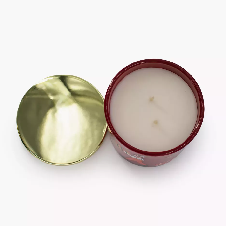 Zapachowa świeca sojowa LYCKLIG MISTLETOE & CRANBERRY 8,8x10,8 cm