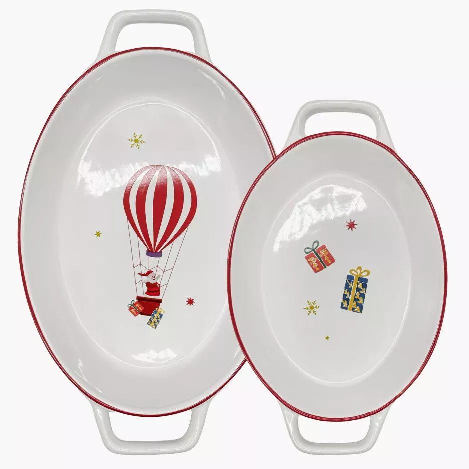 Formy do pieczenia świąteczne DUKA LYCKLIG 2 szt. kamionkowe