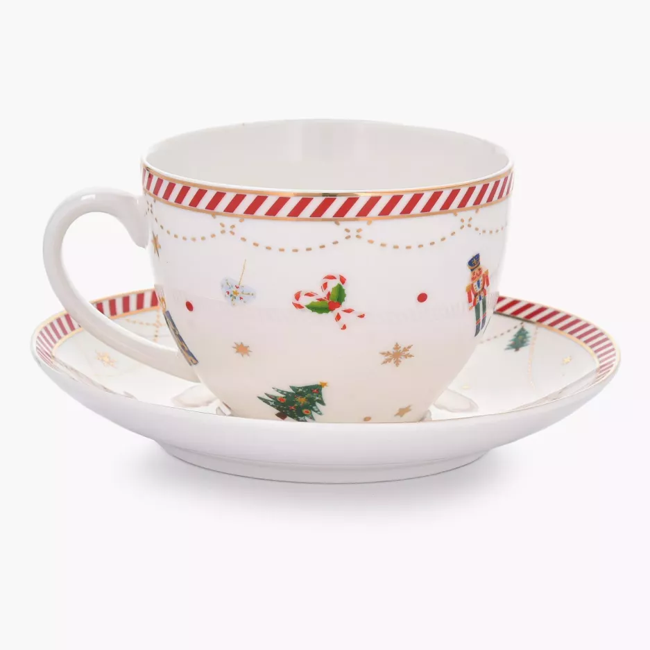 Filiżanki świąteczne DUKA LYCKLIG 200 ml 2 szt. porcelanowe