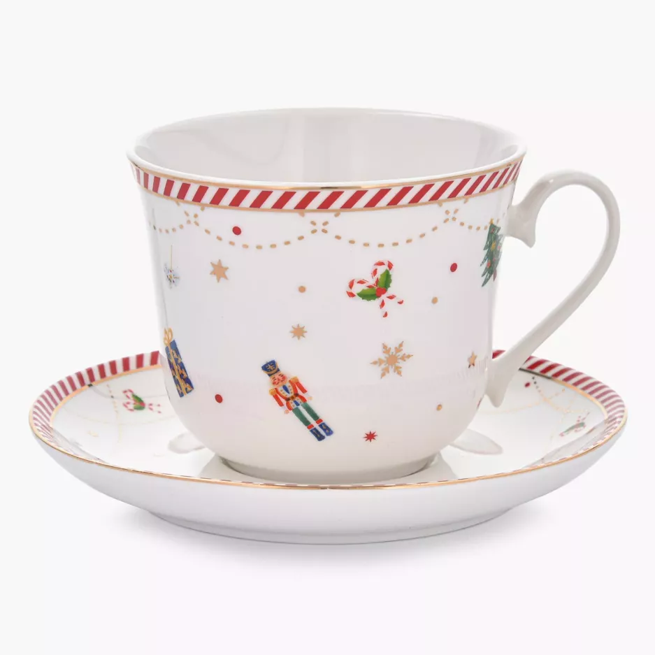Filiżanki świąteczne DUKA LYCKLIG 400 ml 2 szt. porcelanowe