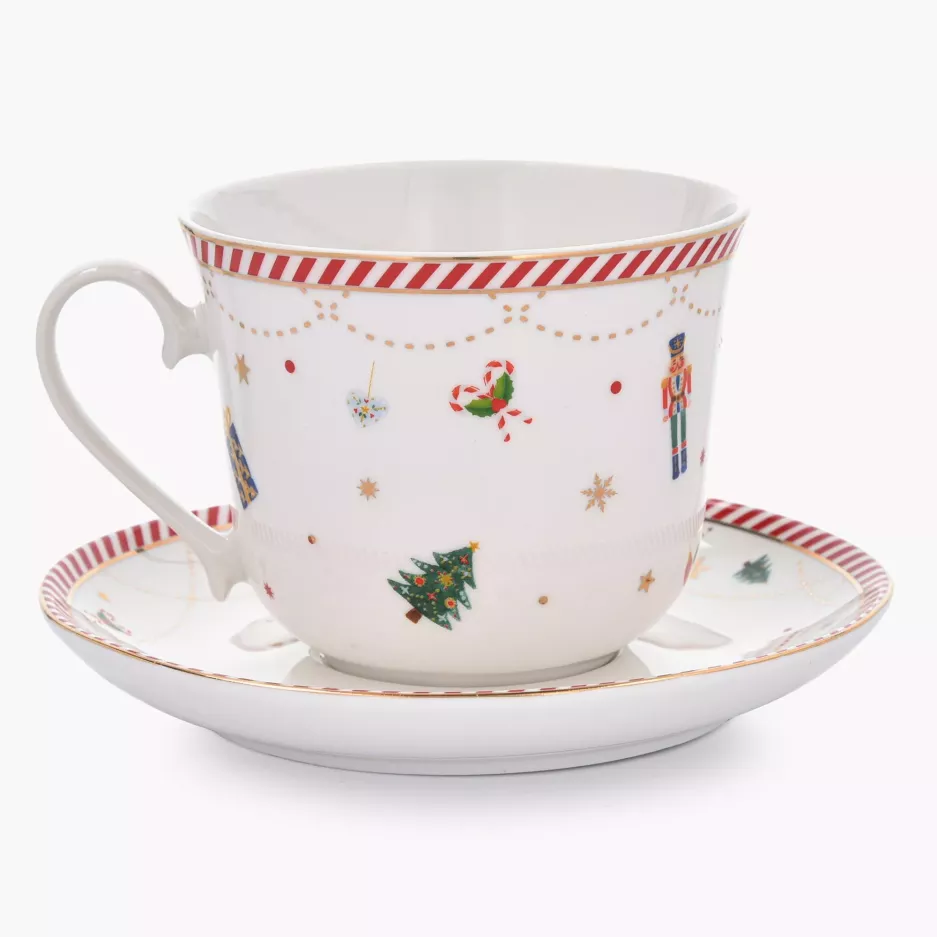 Filiżanki świąteczne DUKA LYCKLIG 400 ml 2 szt. porcelanowe