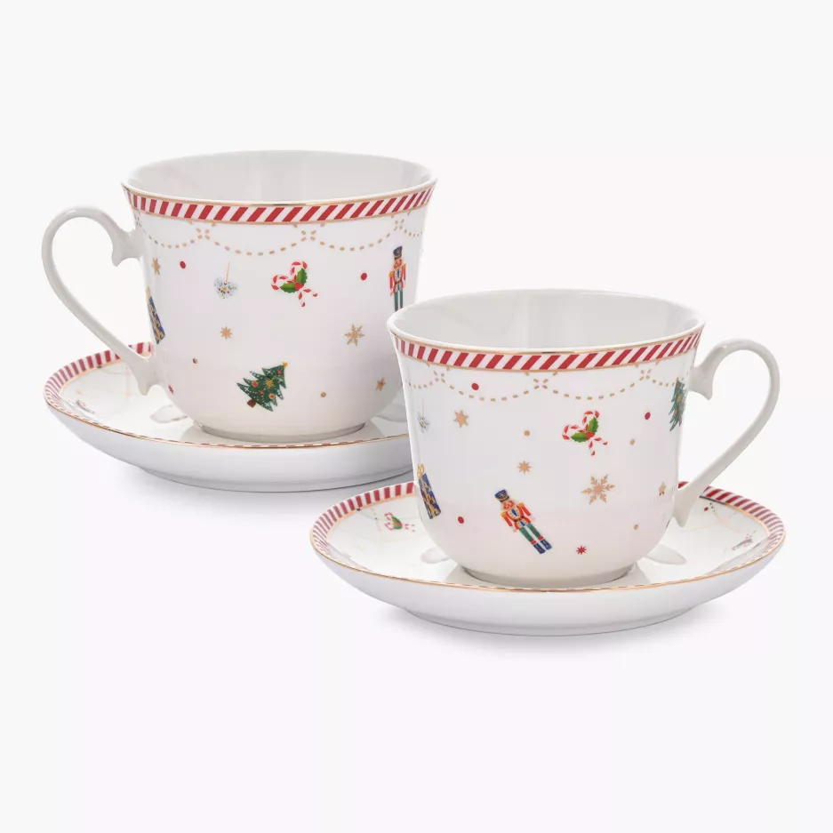 Filiżanki świąteczne DUKA LYCKLIG 400 ml 2 szt. porcelanowe