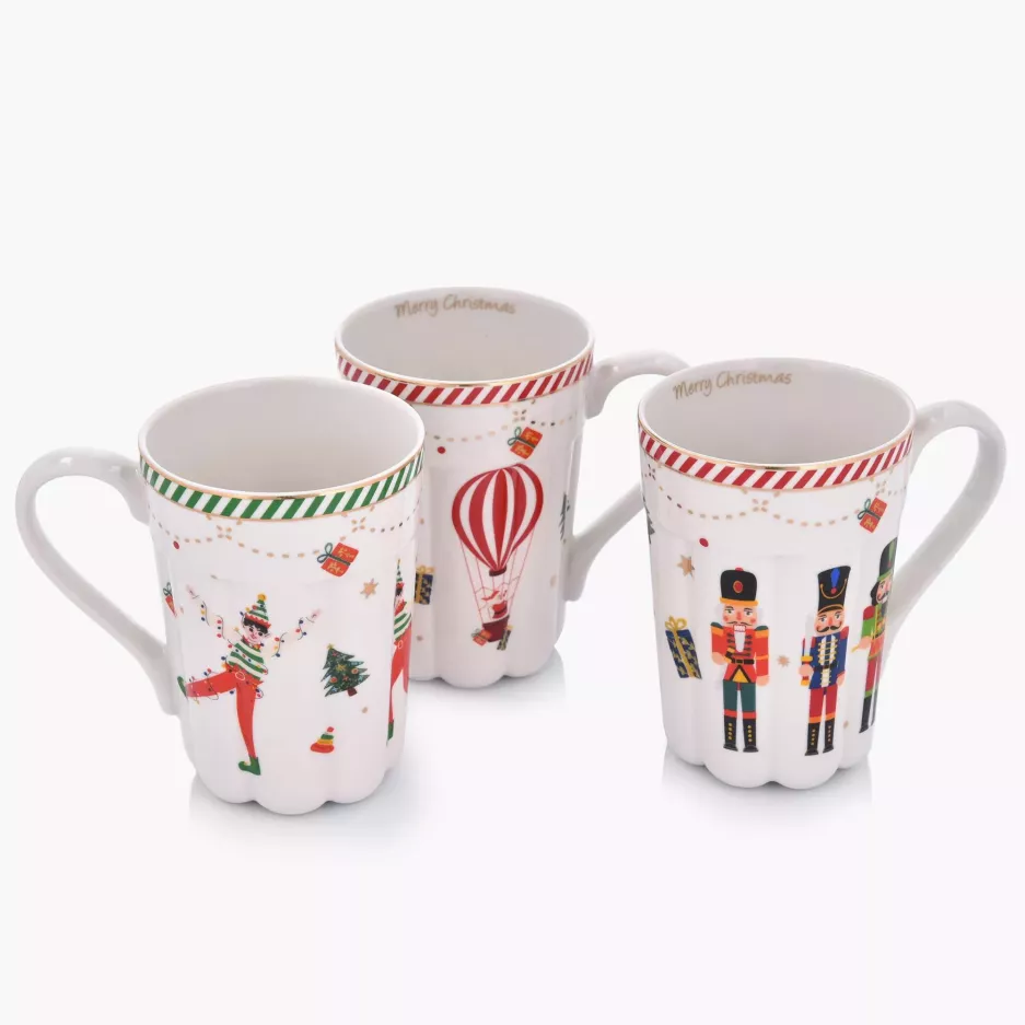 Kubek świąteczny dziadek do orzechów DUKA LYCKLIG 400 ml porcelanowy