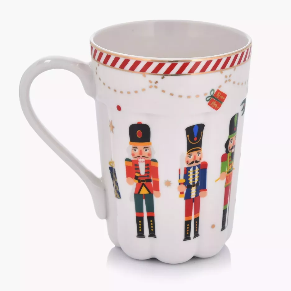 Kubek świąteczny dziadek do orzechów DUKA LYCKLIG 400 ml porcelanowy