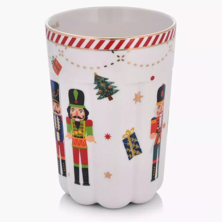 Kubek świąteczny dziadek do orzechów DUKA LYCKLIG 400 ml porcelanowy