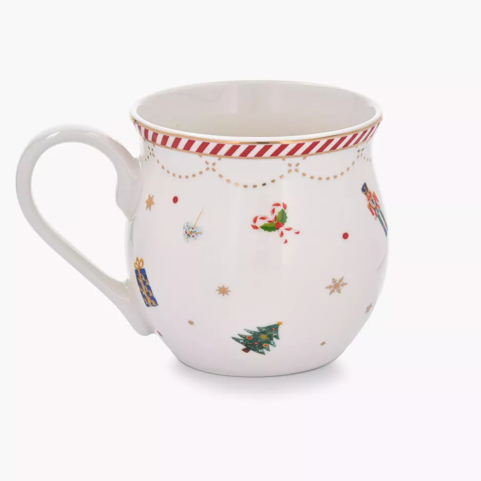Kubek beczułka świąteczny DUKA LYCKLIG 500 ml porcelanowy