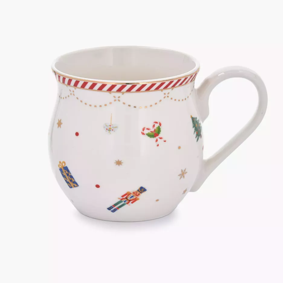 Kubek beczułka świąteczny DUKA LYCKLIG 500 ml porcelanowy