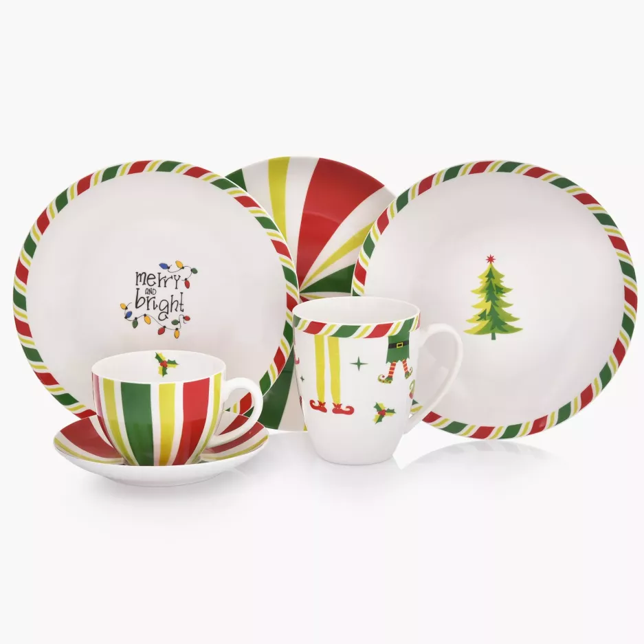 Talerz świąteczny cukierek DUKA FESTLIG 20 cm porcelanowy