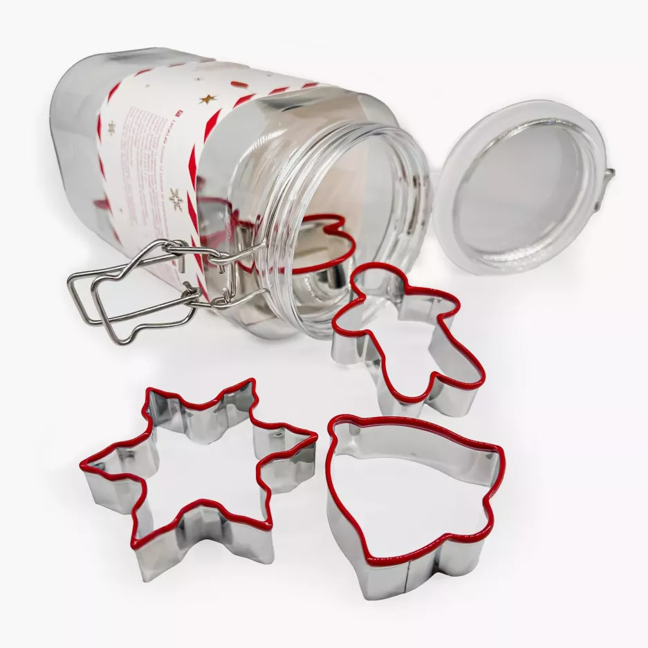 Zestaw 12 wykrawaczek świątecznych DUKA LYCKLIG stalowe