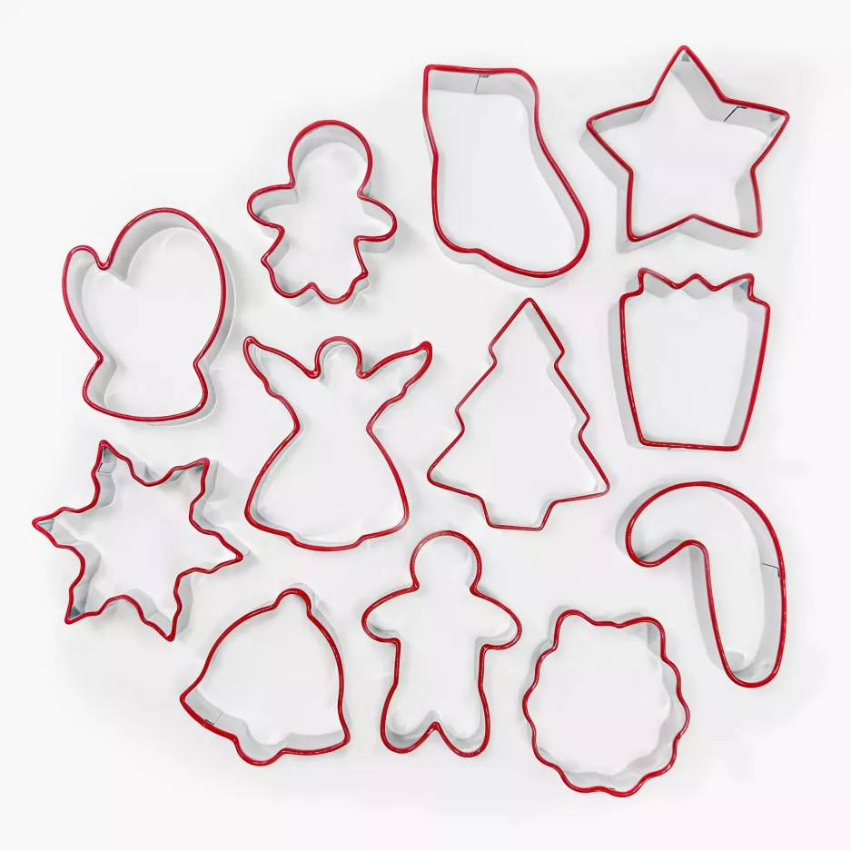 Zestaw 12 wykrawaczek świątecznych DUKA LYCKLIG stalowe