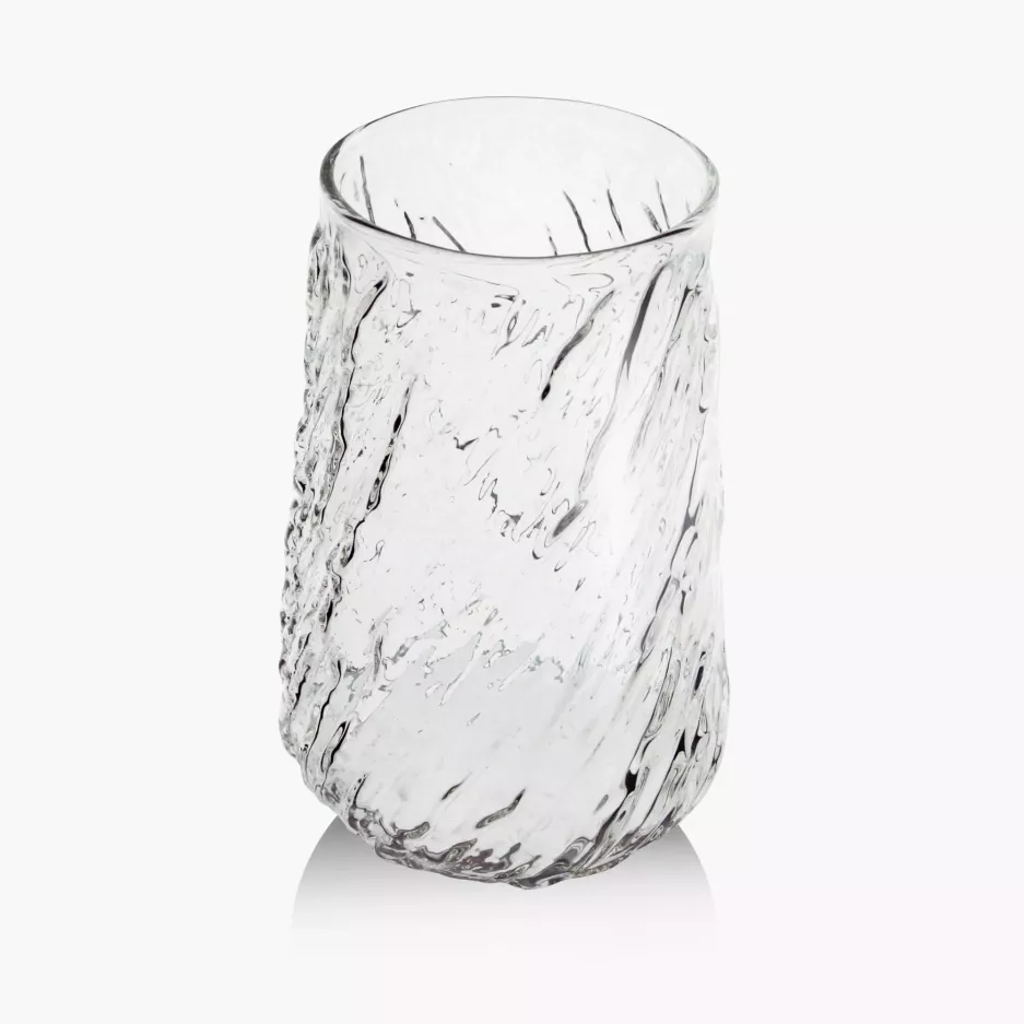 Szklanka do kawy DUKA CASUAL 400 ml falowana szklana