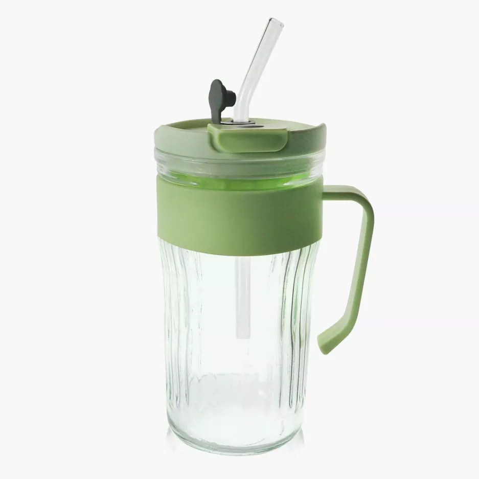 Bidon DUKA CASUAL 550 ml zielony szklany