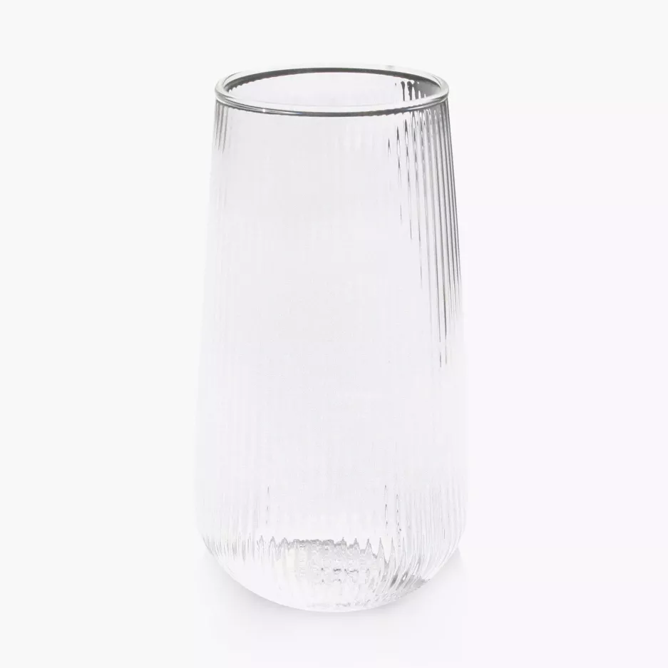 Szklanka ryflowana DUKA CASUAL 500 ml transparentna
