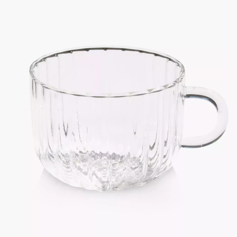Filiżanka ryflowana DUKA CASUAL 450 ml transparentna