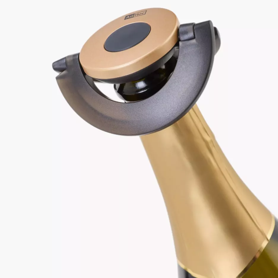 Korek do szampana ADHOC GUSTO czarny złoty