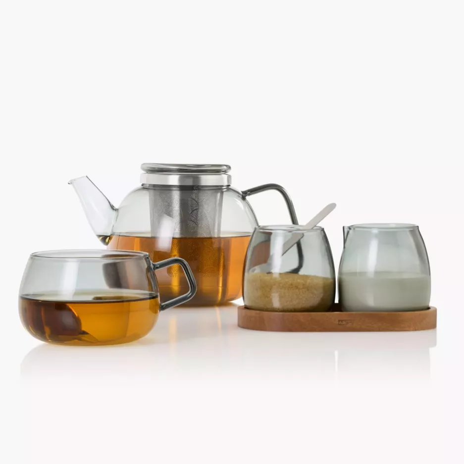 Filiżanki do kawy lub herbaty ADHOC YUNA 400 ml 2 szt. przydymione