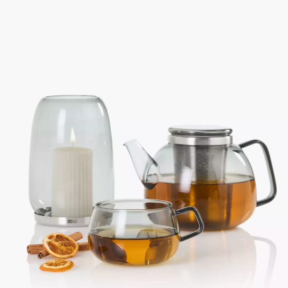 Filiżanki do kawy lub herbaty ADHOC YUNA 400 ml 2 szt. przydymione