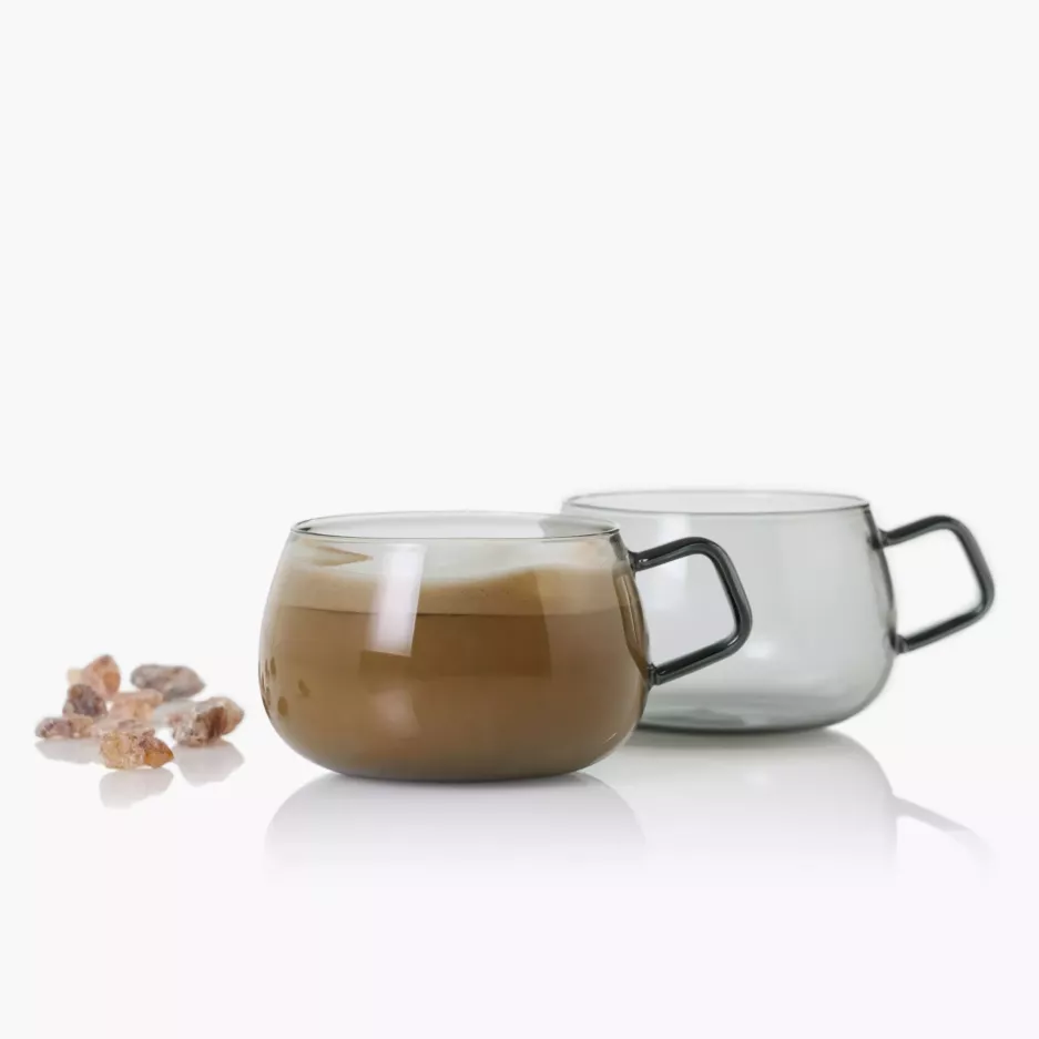 Filiżanki do kawy lub herbaty ADHOC YUNA 400 ml 2 szt. przydymione