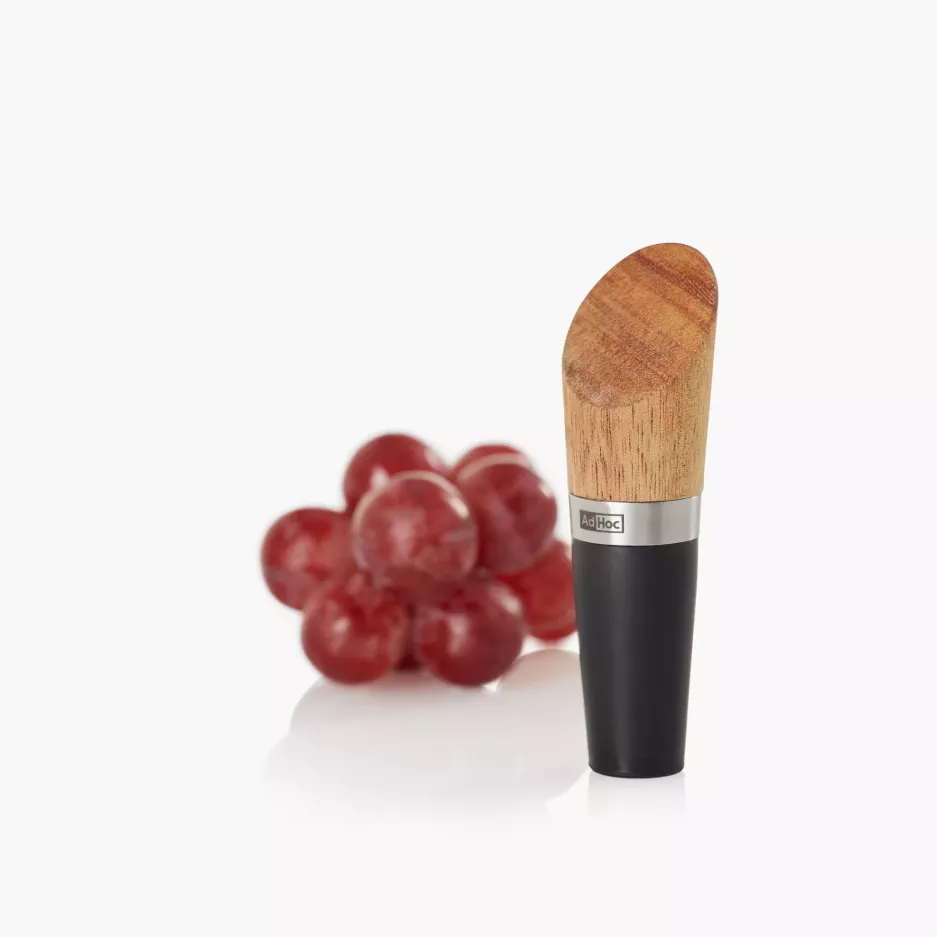 Korek do wina ADHOC VINE czarny brązowy