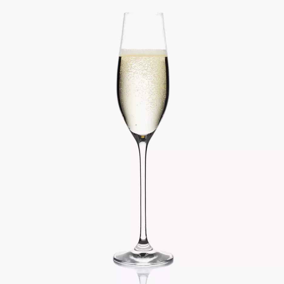 Zestaw 4 kieliszków do szampana DUKA ASPEN 220 ml transparentny szkło