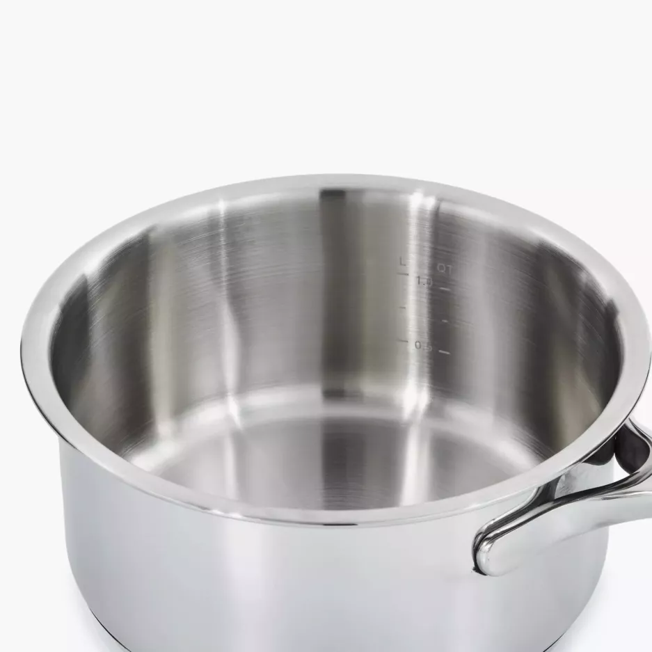 Rondel z pokrywą BERGHOFF HELIX 16 cm srebrny stalowy