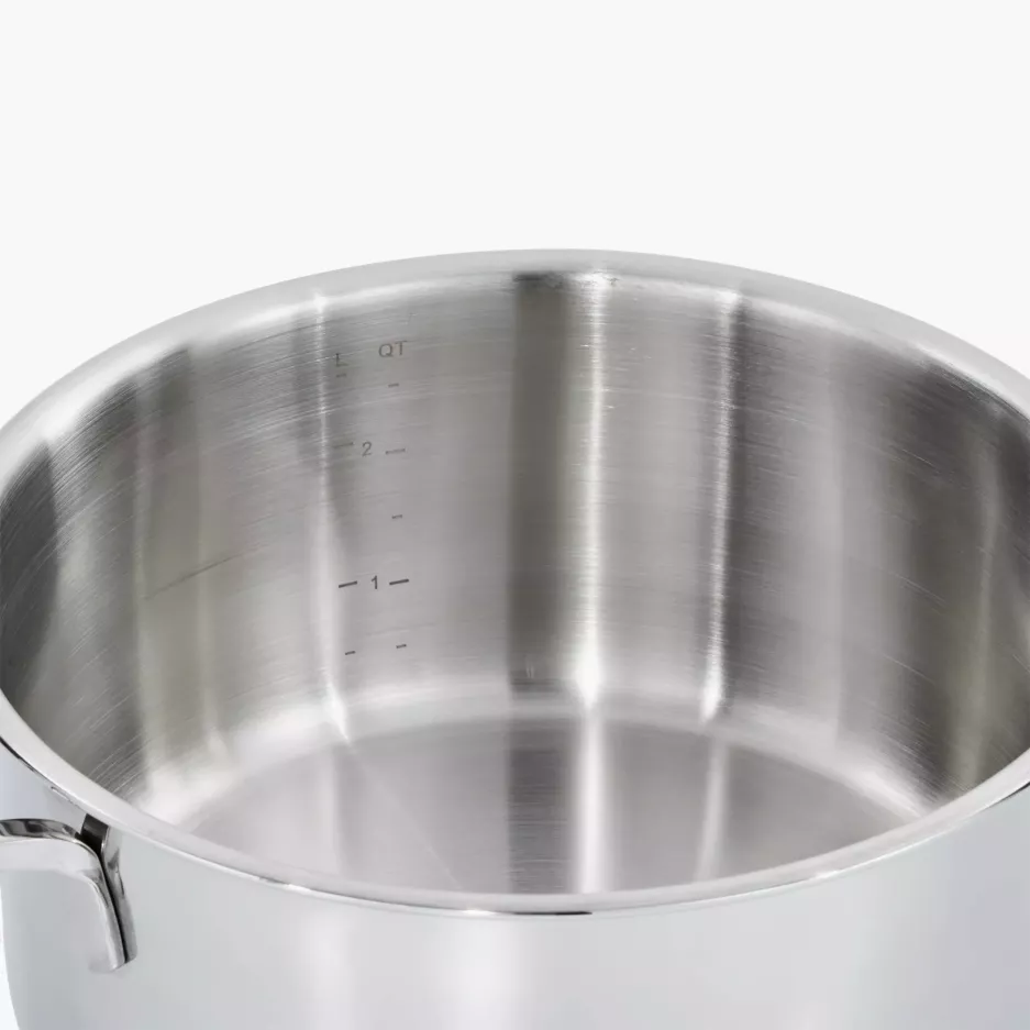 Garnek z pokrywą BERGHOFF HELIX 20 cm srebrny stalowy