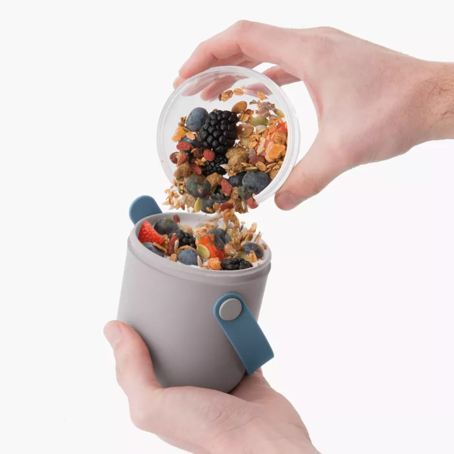 Pojemnik obiadowy podwójny BERGHOFF LEO szary