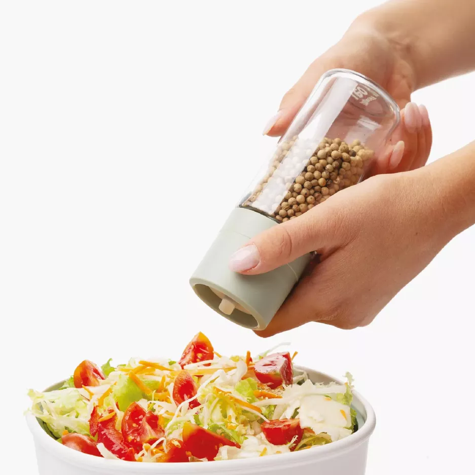 Zestaw młynków do soli i pieprzu BERGHOFF BALANCE SAGE 2 szt. szklany