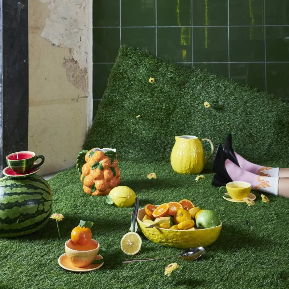 Filiżanka ze spodkiem BYON FRUITY arbuz 250 ml