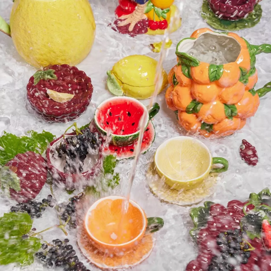 Filiżanka ze spodkiem BYON FRUITY arbuz 250 ml