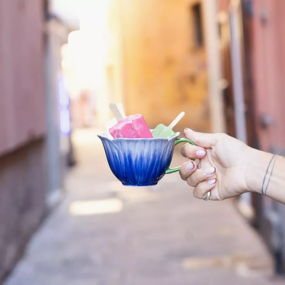 Filiżanka BYON POPPY niebieska 400ml