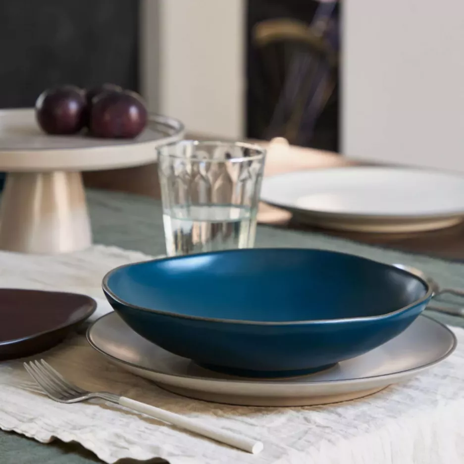 Talerz obiadowy COSTA NOVA STACKED ORGANIC 27 cm piaskowy kamionkowy