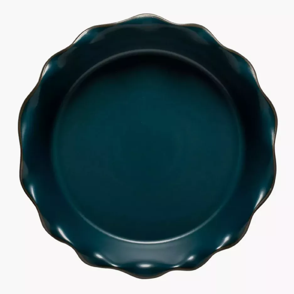 Forma do tarty COSTA NOVA STACKED ORGANIC 27 cm turkusowa kamionkowa