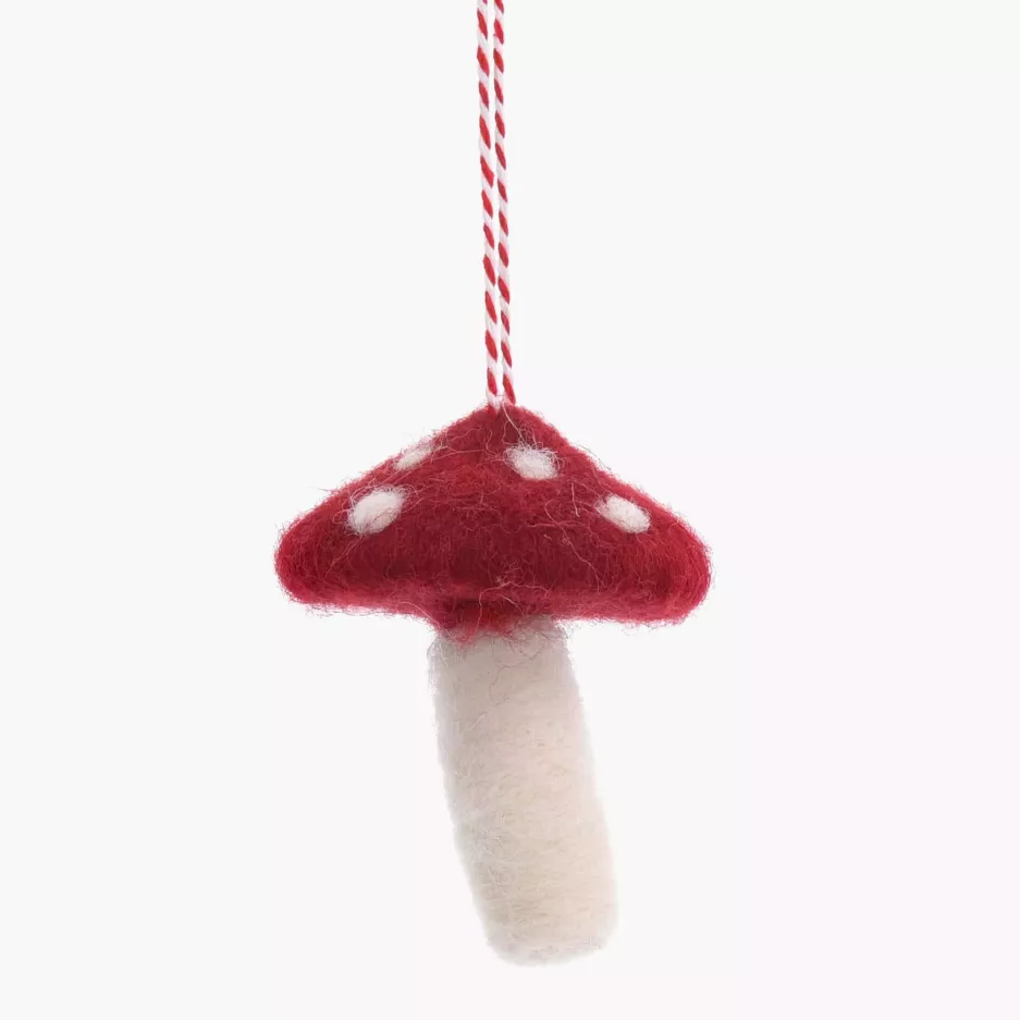 Zawieszka świąteczna DUKA FELT muchomor filcowa 9 cm czerwona