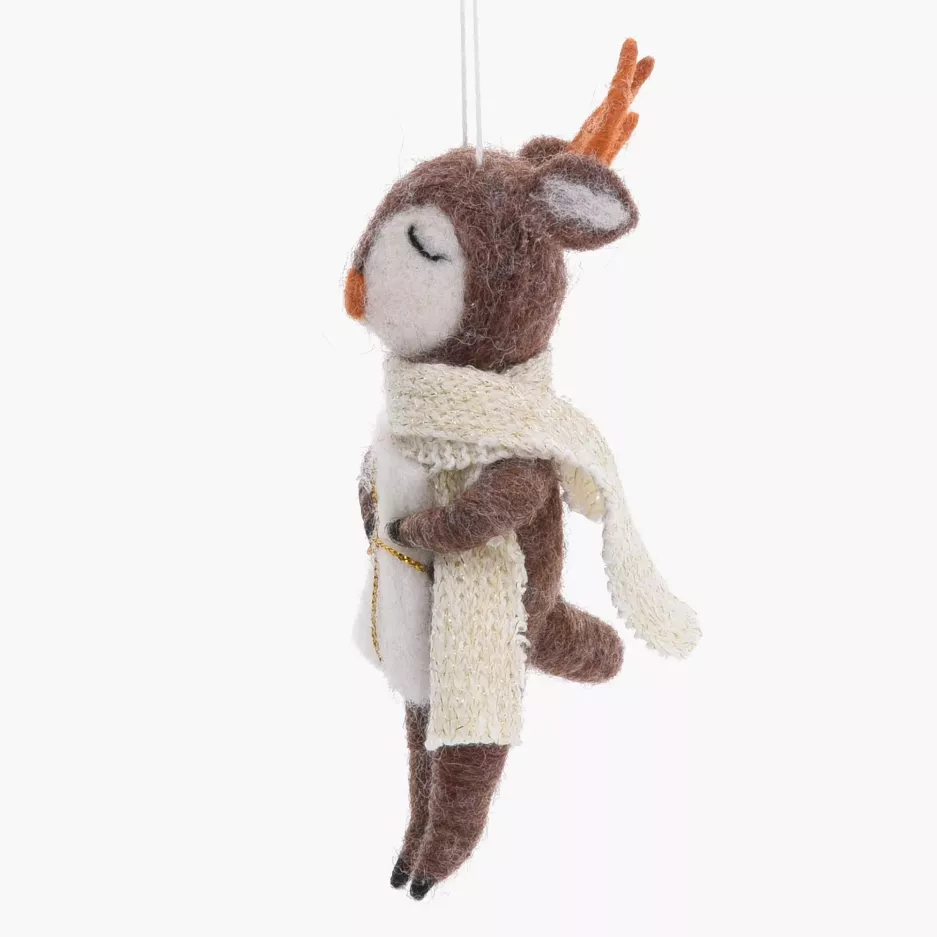 Zawieszka świąteczna renifer DUKA FELT 15 cm filcowa