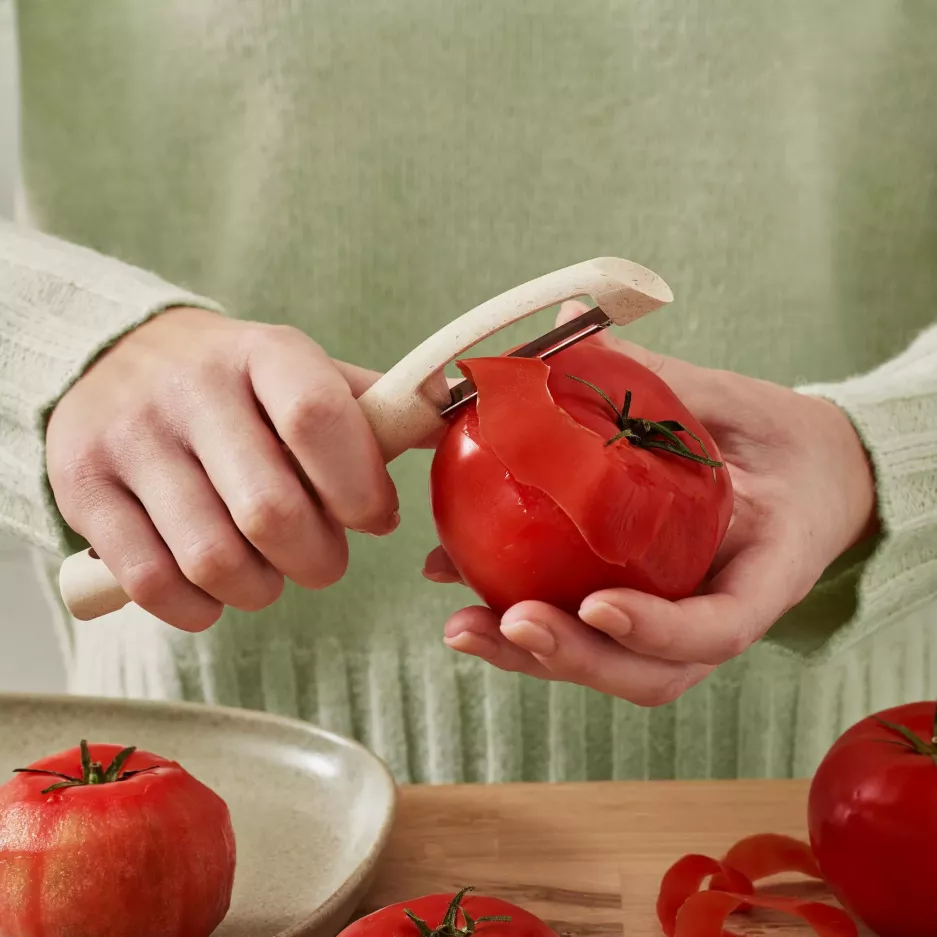 Obieraczka do warzyw GASTROMAX 18 cm beżowa