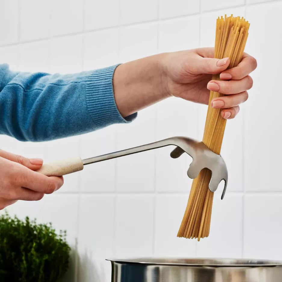 Łyżka do makaronu spaghetti GASTROMAX stal nierdzewna