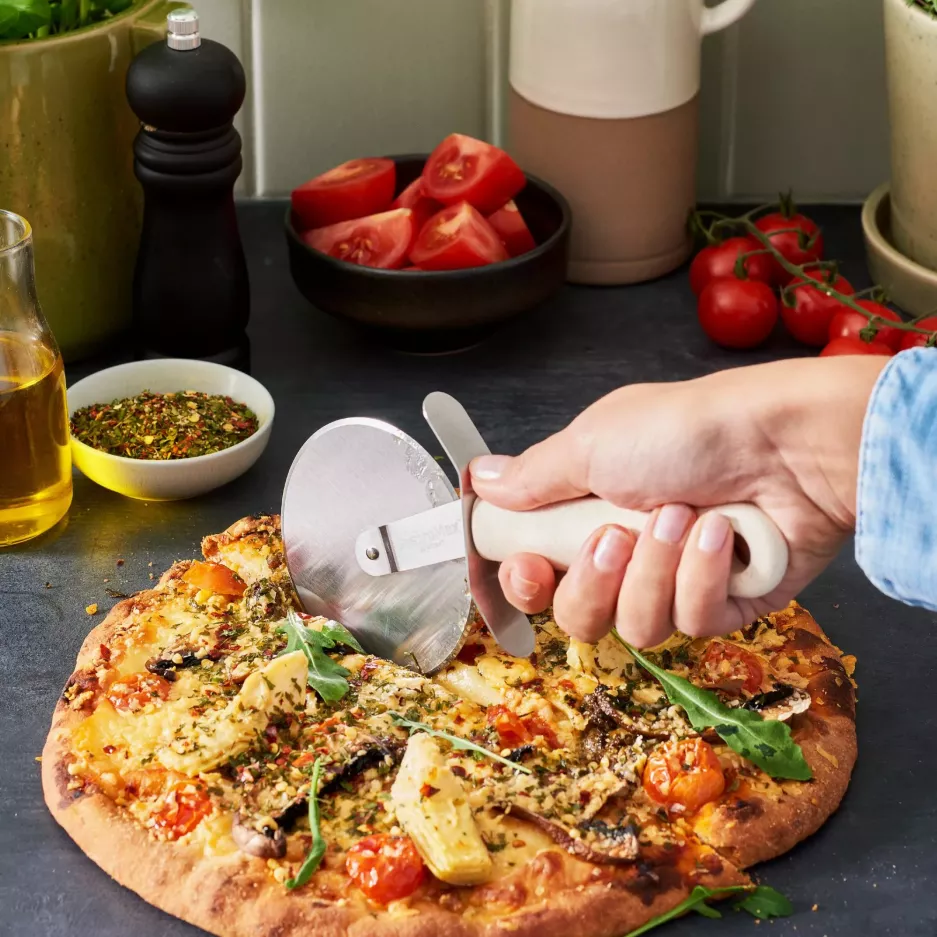 Nóż do pizzy krajalnica GASTROMAX stal nierdzewna