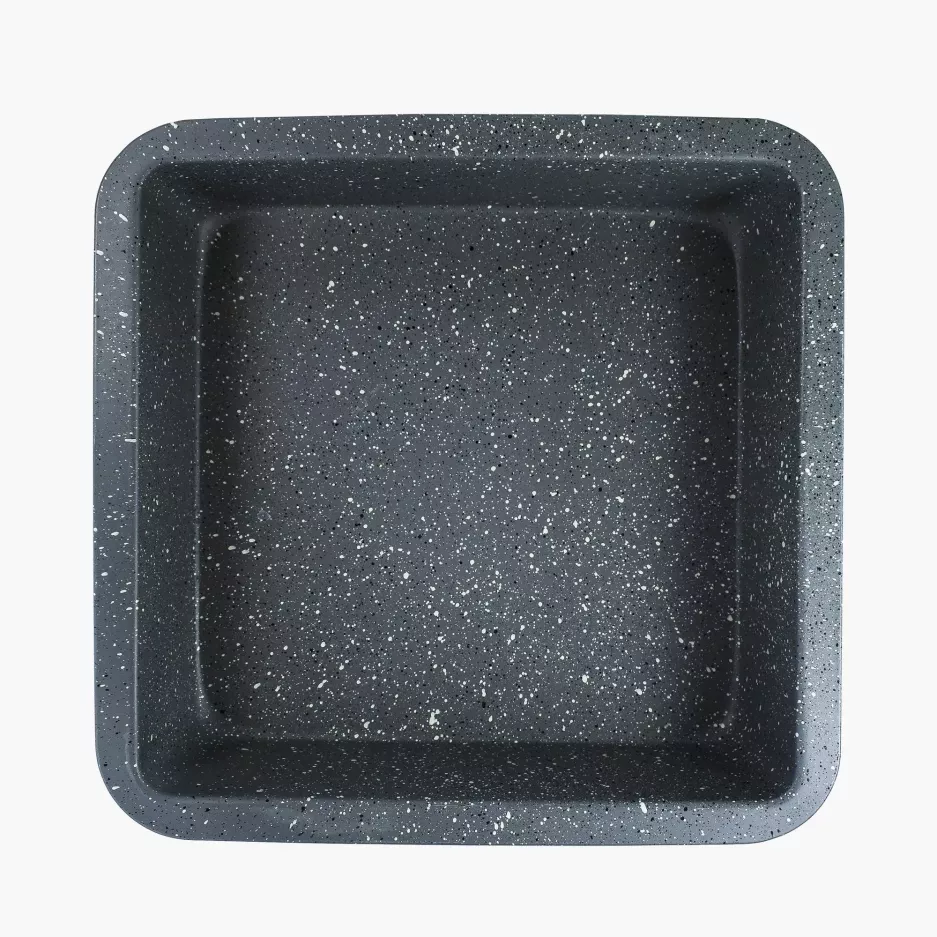 Forma do pieczenia ze stali węglowej 22x22x4 cm szara