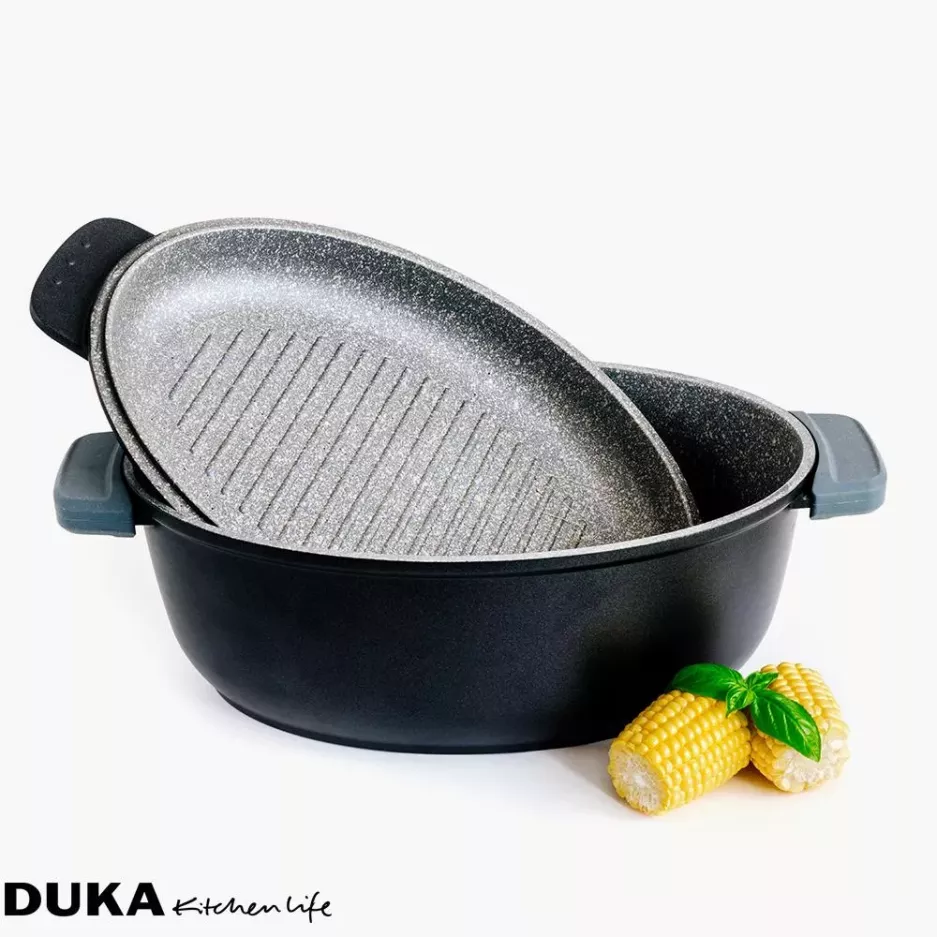 Brytfanna z pokrywką DUKA GOTA COOK 5600 ml aluminium