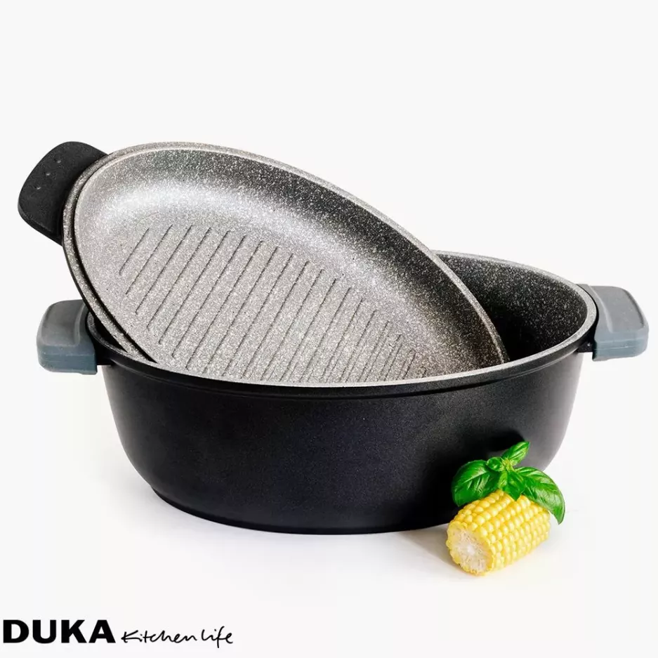 Brytfanna z pokrywką DUKA GOTA COOK 5600 ml aluminium