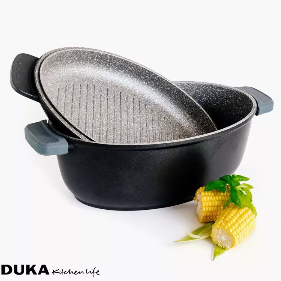 Brytfanna z pokrywką DUKA GOTA COOK 5600 ml aluminium