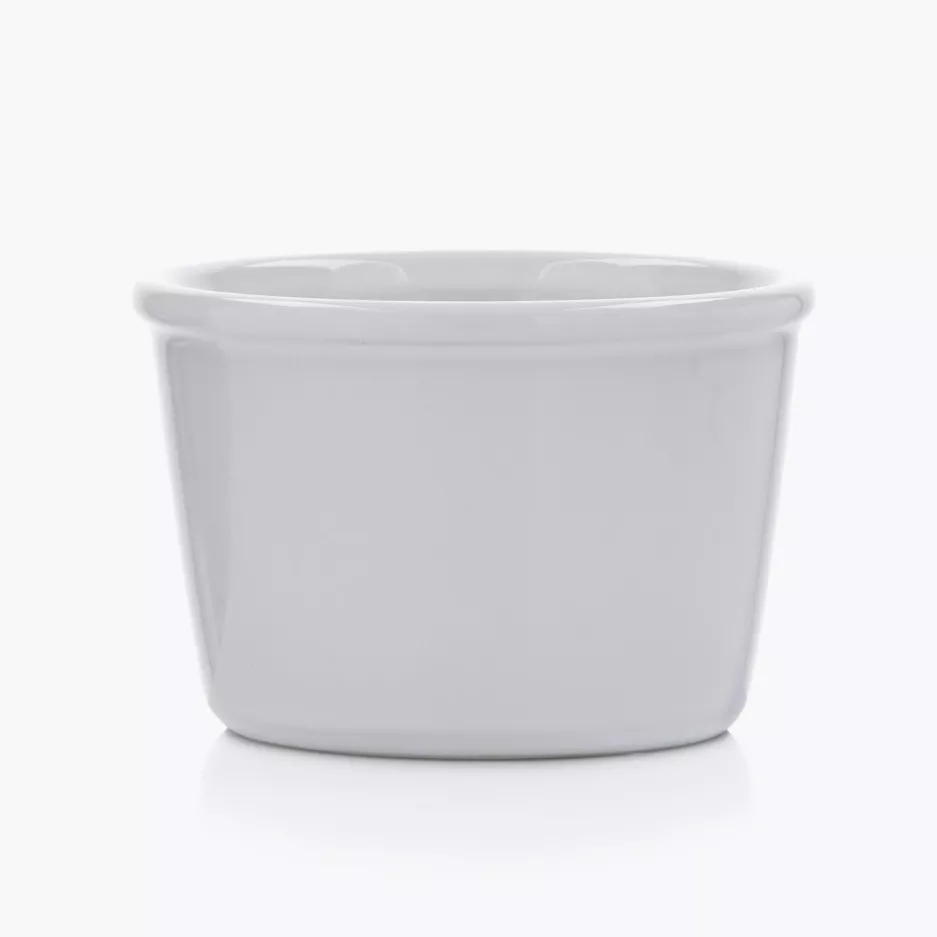 Kokilka okrągła ramekin DUKA GRESTEL 9 cm biała ceramika