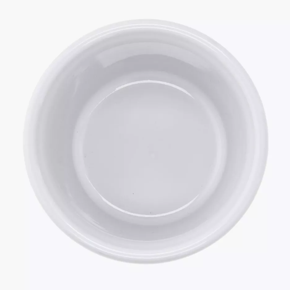 Kokilka okrągła ramekin DUKA GRESTEL 9 cm biała ceramika