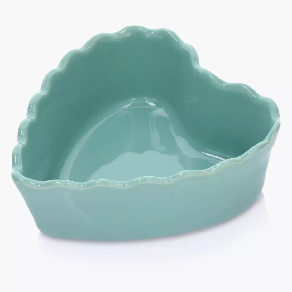 Forma do pieczenia serce DUKA GRESTEL 18 cm zielona ceramika