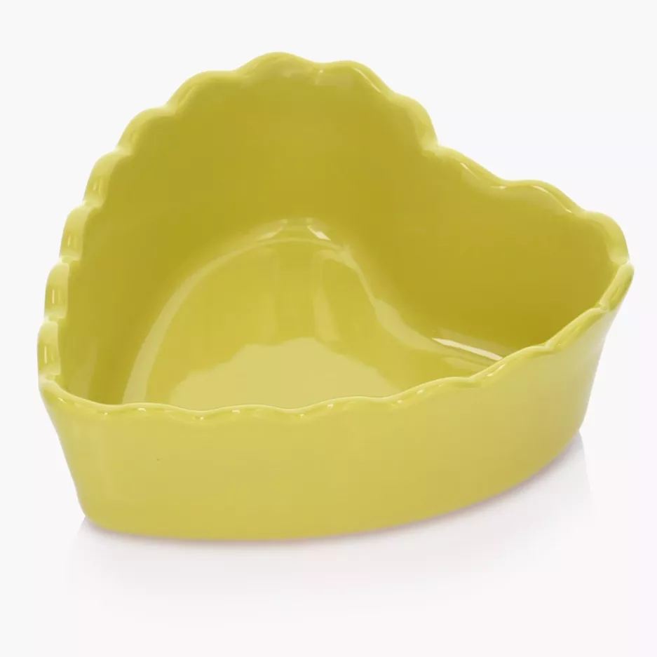 Forma do pieczenia serce DUKA GRESTEL 18 cm żółta ceramika