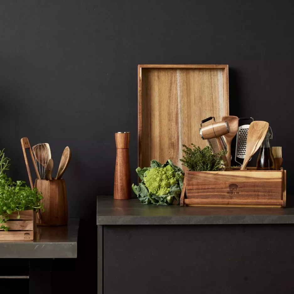 Taca HOLM 35x20x3 cm drewno akacjowe