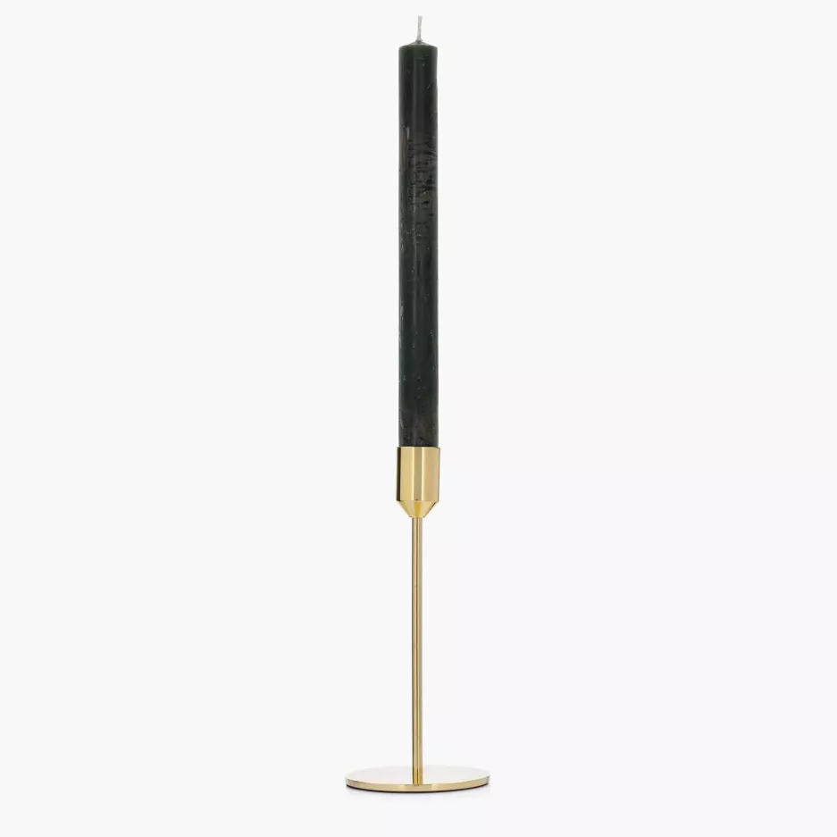 HOME&STYLE ŚWIECA STOŁOWA 25X2 CM ZIELONA RUSTIK