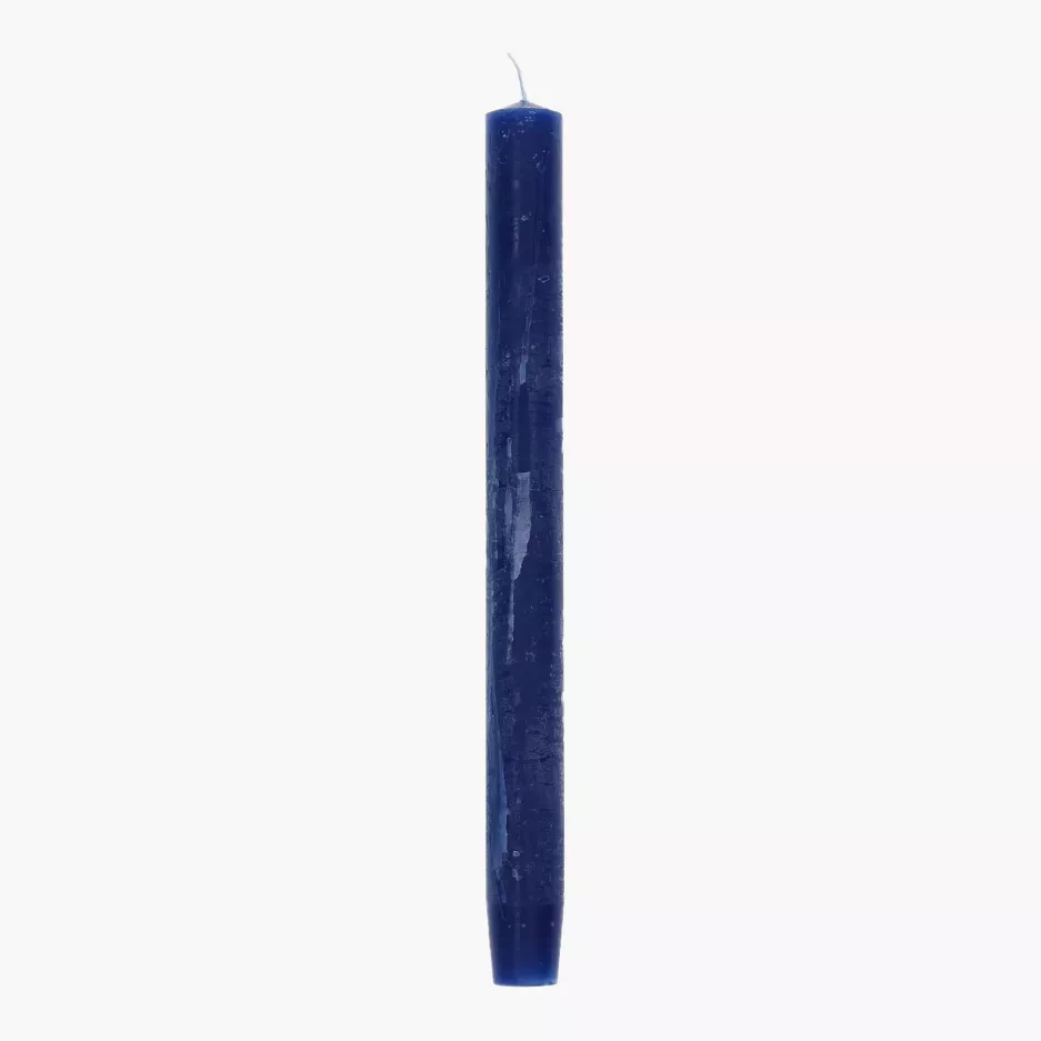 Świeca stołowa HOME&STYLE RUSTIK 25 cm niebieska parafina